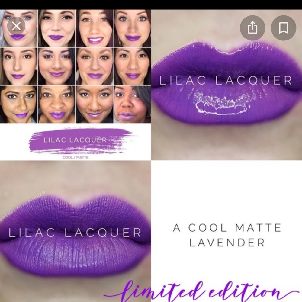 Lip sense color.  Lilac lacquer
